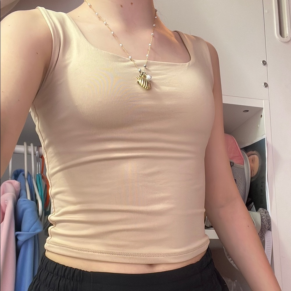 Women's Cream Tank Top